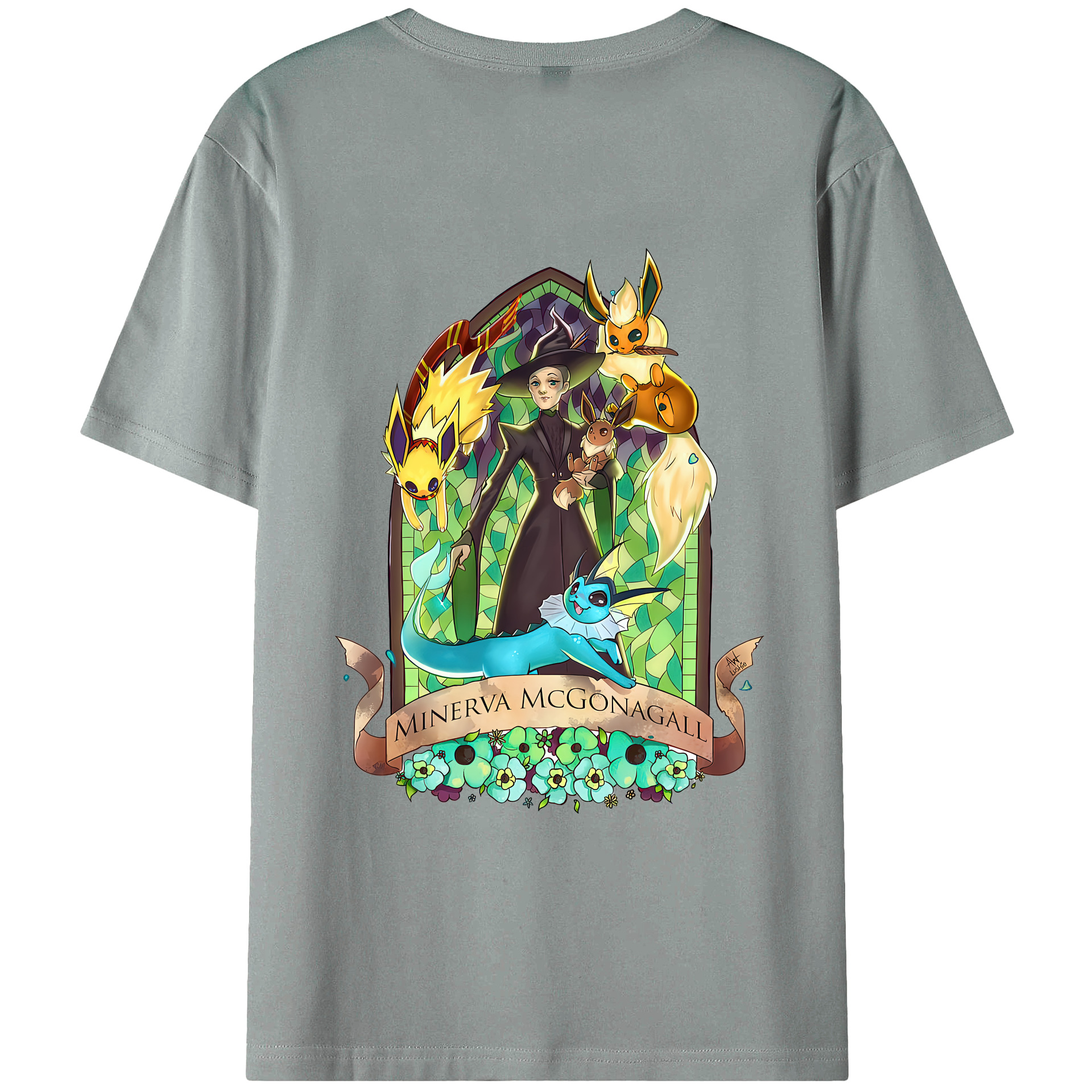 （画像用） Harry Potter ハリー・ポッターシリーズ 綿100％ メンズ半袖Tシャツ（バックプリント） 通気性